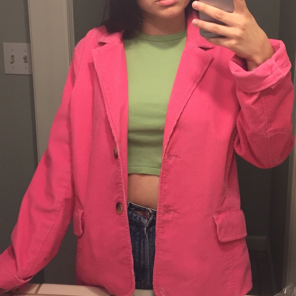 Isaac Mizrahi Pink Corduroy Jacket